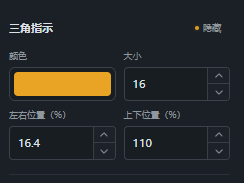 设置二角标的颜色、字号和位置
